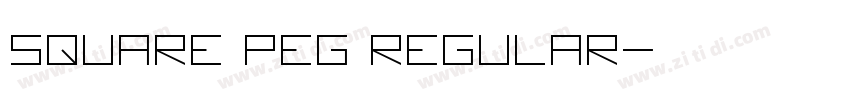 Square Peg Regular字体转换